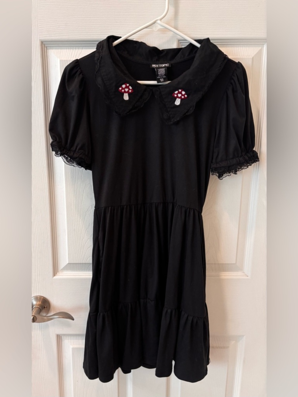 Hot Topic Black Mushroom Collar Dress